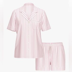 Victoria's Secret Modal Pajama Set, Short Sleeve Button Down Shirt and Shorts